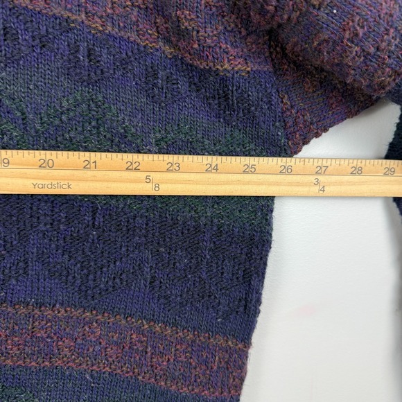 Cambridge Classics Mervyns Sweater Men XL Multi Striped Wool Italy Grandpa Relax - Picture 6 of 7